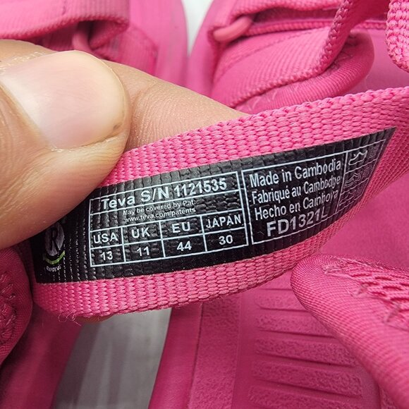 Teva Hurricane Verge Womens 13 Hot Pink Sandals Beach Summer Casual 1121535 - Picture 7 of 13